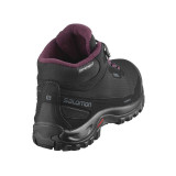 Ghete Salomon Shelter, pentru iarna, impermeabile, comfort termic pana la -7 grade,culoare negru cu mov