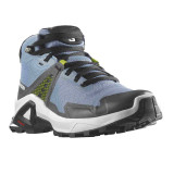 Ghete Salomon X-Raise Junior Mid, impermeabile, Gore-tex, culoare albastra