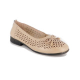 Pantofi Formazione, model 7029, culoare bej, talpa foarte flexibila
