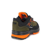 Pantofi Grisport, model 14901, impermeabili, talpa Vibram, culoare oliv cu portocaliu