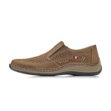 Pantofi Rieker, model 05277, pentru vara, culoare bej inchis