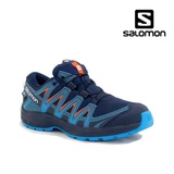 Pantofi Salomon XA Pro 3D junior, impermeabili, culoare albastra