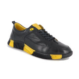 Pantofi sport G9402, culoare negru cu galben