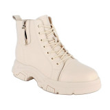 Ghete Berliner, model 2252, culoare crem, talpa flexibila