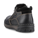 Ghete Rieker B0392, impermeabile, blana naturala, culoare neagra