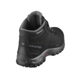 Ghete Salomon Shelter, pentru iarna, impermeabile, comfort termic pana la -7 grade,culoare negru cu gri