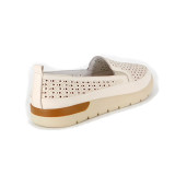 Pantofi Anna Viotti, model 3111, pentru vara, culoare crem