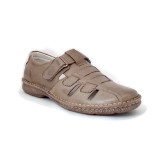 Pantofi G223, pentru vara, culoare greige