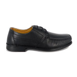Pantofi Goretti, model 162, culoare neagra, brant cu gel