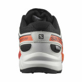 Pantofi Salomon Speedcross Junior, impermeabili, culoare negru cu gri