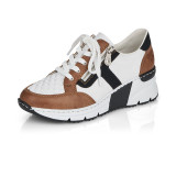 Pantofi sport Rieker, model N6303, culoare alb cu maro