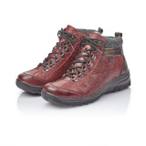 Ghete Rieker L7144, impermeabile, imblanite, culoare bordo