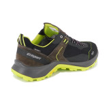 Pantofi Grisport, model 14707, impermeabili, talpa Vibram, culoare gri cu verde