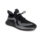 Pantofi sport Otter, model 3013, culoare negru cu gri