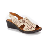 Sandale Anna Viotti, model 5057, culoare bej