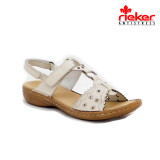 Sandale Rieker 60867, culoare crem