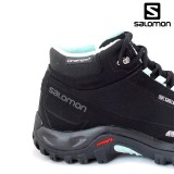 Ghete Salomon Shelter, pentru iarna, impermeabile, comfort termic pana la -7 grade,culoare negru cu albastru