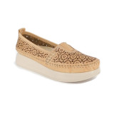 Pantofi Anna Viotti, model 85, pentru vara, culoare bej