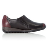Pantofi Rieker 44294, impermeabili, culoare negru cu bordo