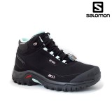 Ghete Salomon Shelter, pentru iarna, impermeabile, comfort termic pana la -7 grade,culoare negru cu albastru