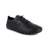 Pantofi Anna Viotti, model 372, talpa foarte flexibila, culoare neagra