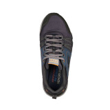 Pantofi Skechers Escape Plan, talpa din spuma cu memorie, culoare albastra cu gri
