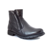 Cizme G9922, imblanite, culoare neagra