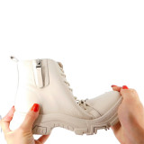 Ghete Berliner, model 2252, culoare crem, talpa flexibila