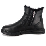 Ghete Caribu, model 30004, imblanite, culoare neagra
