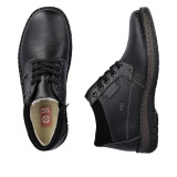 Ghete Rieker, model 05102, impermeabile, blana naturala, culoare neagra