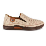 Pantofi Goretti, model 7573, culoare bej, brant cu gel