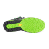 Pantofi Grisport, model 14901, impermeabili, talpa Vibram, culoare gri cu verde