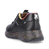 Pantofi Rieker, model W0402, brant din spuma cu memorie, culoare neagra