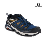 Pantofi Salomon X-Ultra 3, impermeabili,Gore-tex, culoare albastru inchis cu alb