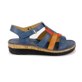 Sandale Anna Viotti, model 1017, culoare albastra