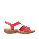 Sandale Rieker, model 60804, culoare rosie
