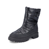 Apreskiuri Rieker, model Y9380, impermeabile, imblanite, culoare neagra