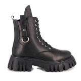 Ghete Anna Viotti, model 4408, culoare negru cu albastru