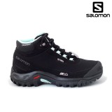 Ghete Salomon Shelter, pentru iarna, impermeabile, comfort termic pana la -7 grade,culoare negru cu albastru