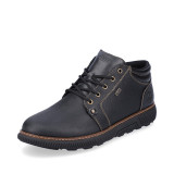 Ghete Rieker, model B3307, impermeabile, blana naturala, culoare neagra