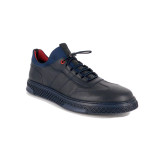 Pantofi Goretti, model 3673, culoare albastru inchis