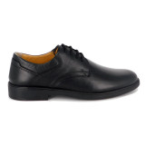 Pantofi Goretti, model 426, culoare neagra, talpa flexibila