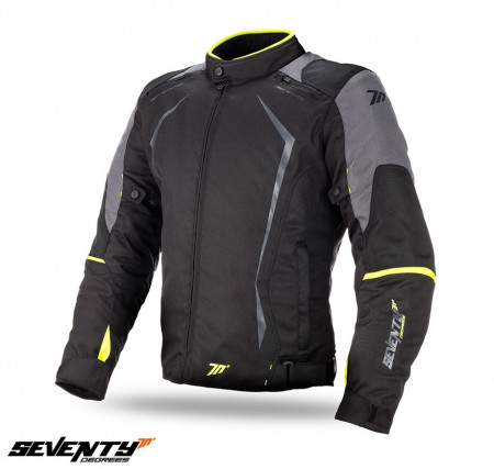 Geaca (jacheta) motociclete barbati Racing Seventy vara/iarna model SD-JR47 culoare: negru/galben fluor
