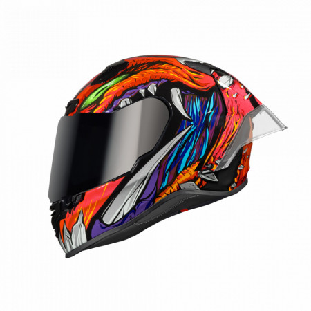 Casca moto NEXX X.R3R X.Matrix Zorga Orange