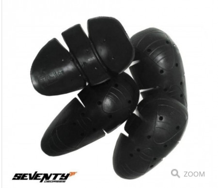 Set protectii umeri + coate geaca motociclete Seventy model SD-A6 – culoare: negru – (set 4 componente)
