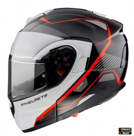 Casca modulabila MT Atom SV Open B5 rosu fluor lucios Pinlock ready