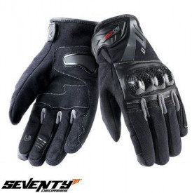 Manusi barbati Racing/Naked vara Seventy model SD-N14 negru/gri – degete tactile