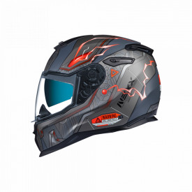 Casca moto Nexx SX.100 Gigabot Grey/Red