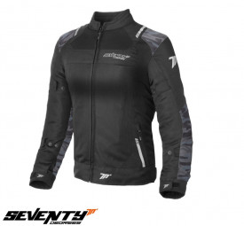 Geaca (jacheta) dama Racing vara Seventy model SD-JR54 negru/camuflaj