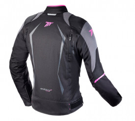 Geaca (jacheta) motociclete femei Racing Seventy vara/iarna model SD-JR49 culoare: negru/roz